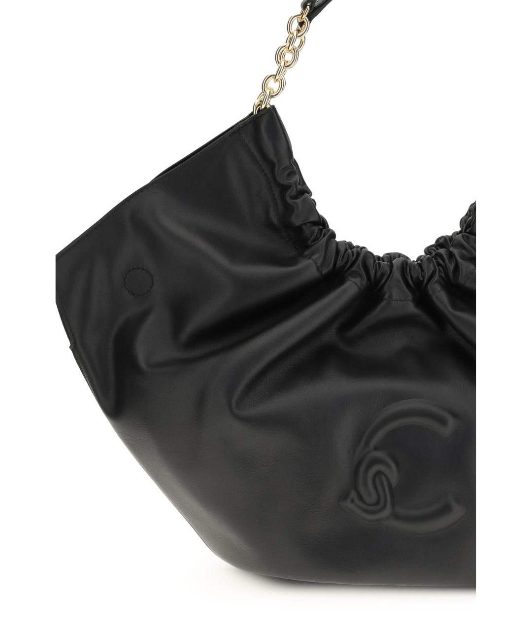 COCCINELLE Черная кожаная сумка с короткими ручками, фото 4