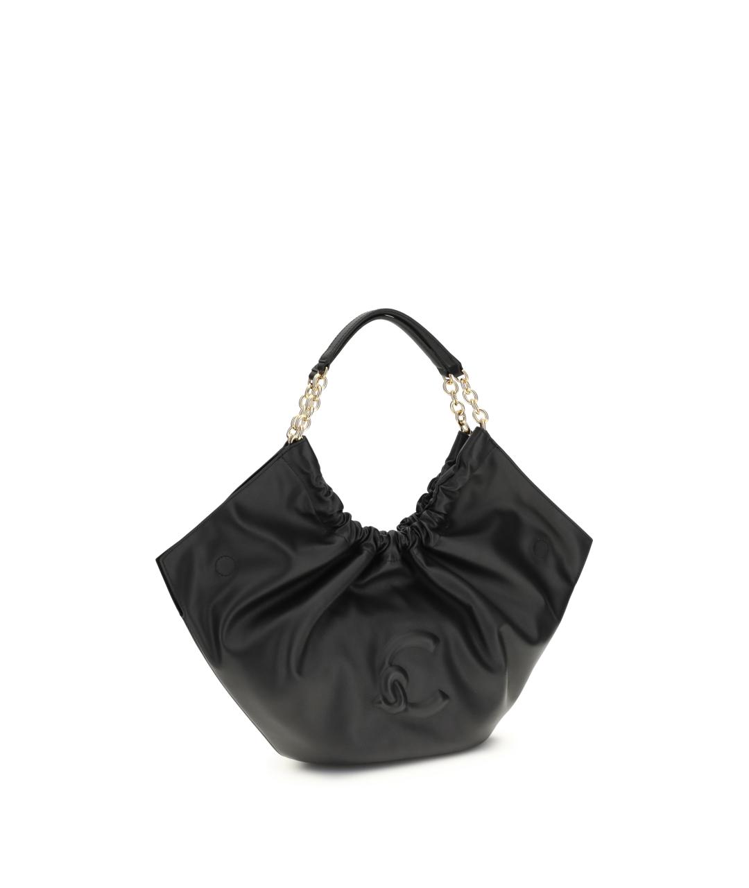 COCCINELLE Черная кожаная сумка с короткими ручками, фото 2