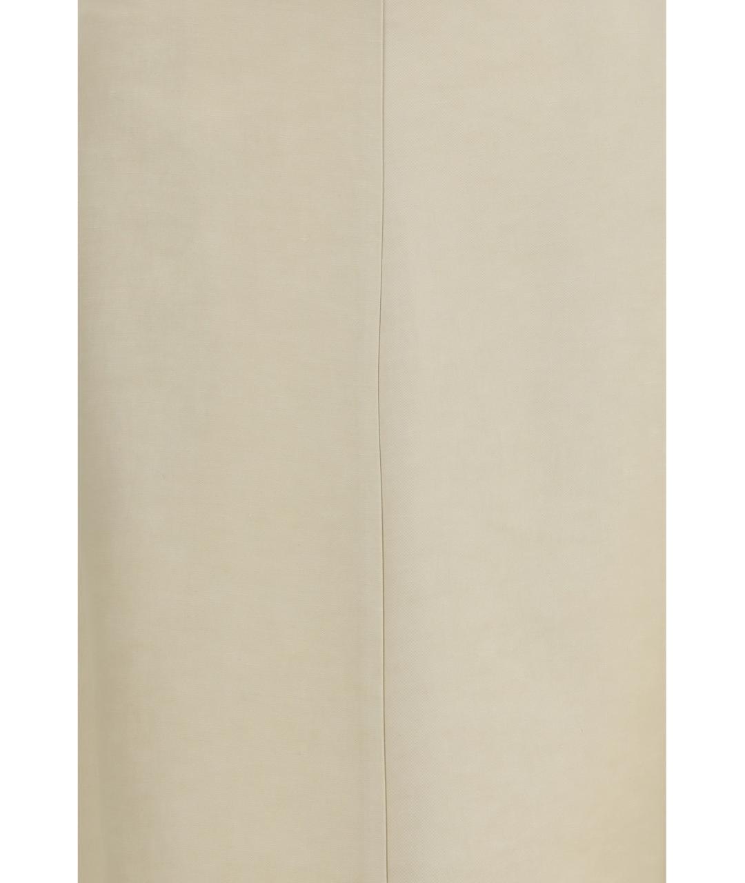 P.A.R.O.S.H. Бежевая вискозная юбка миди, фото 3