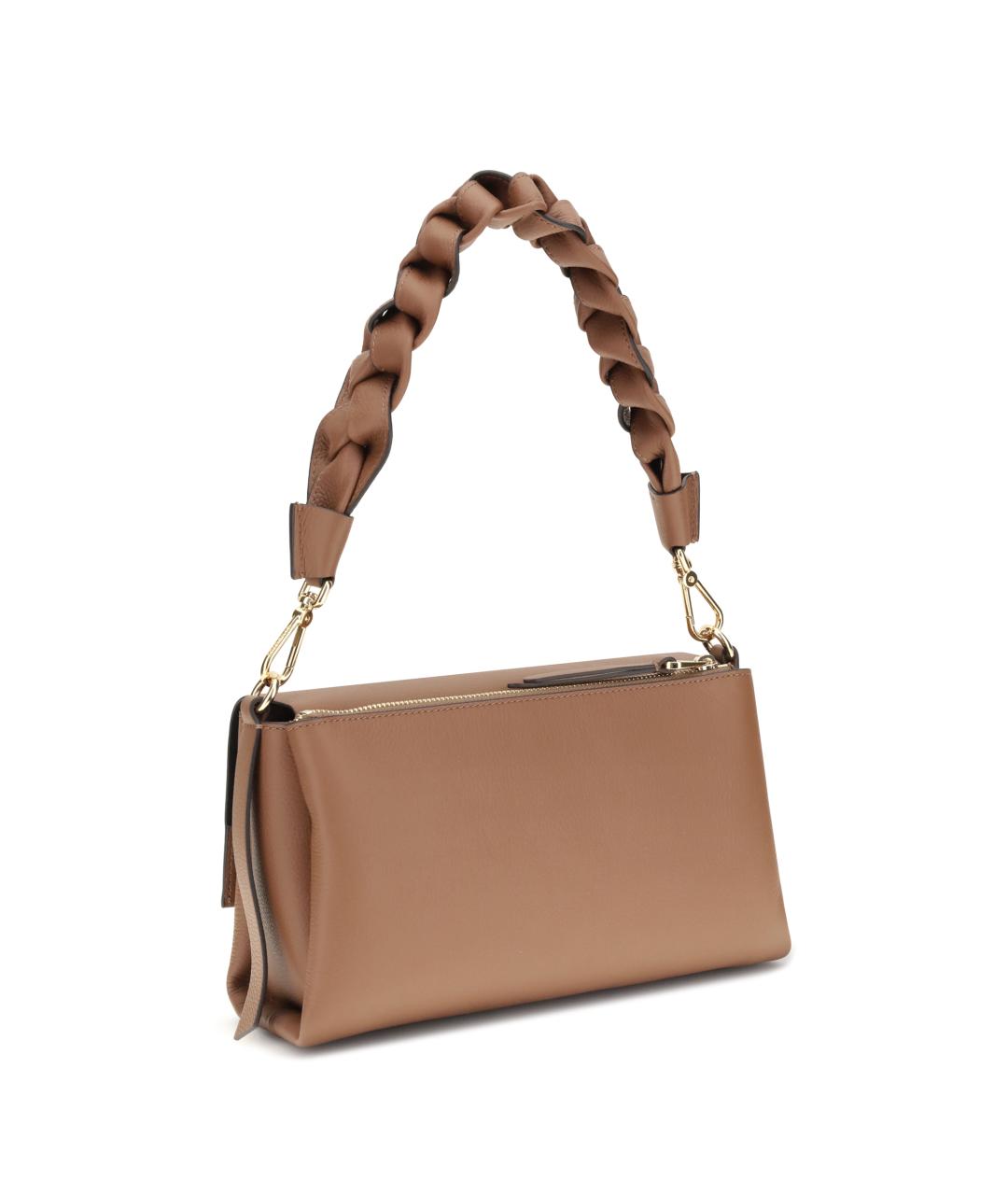 COCCINELLE Бежевая кожаная сумка через плечо, фото 3