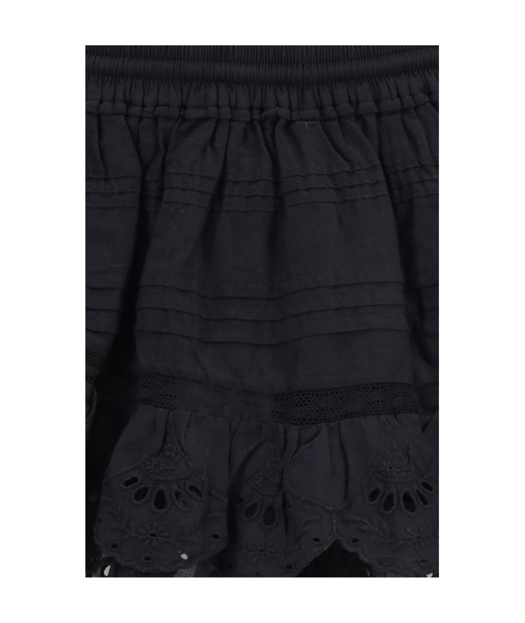 ISABEL MARANT ETOILE Черные хлопковые шорты, фото 3