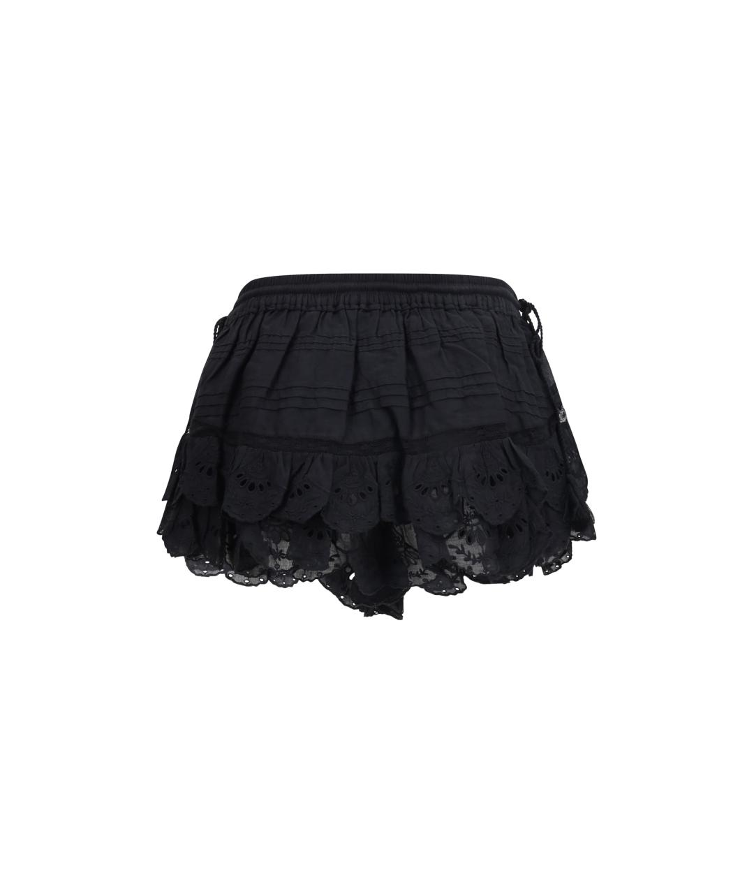 ISABEL MARANT ETOILE Черные хлопковые шорты, фото 2