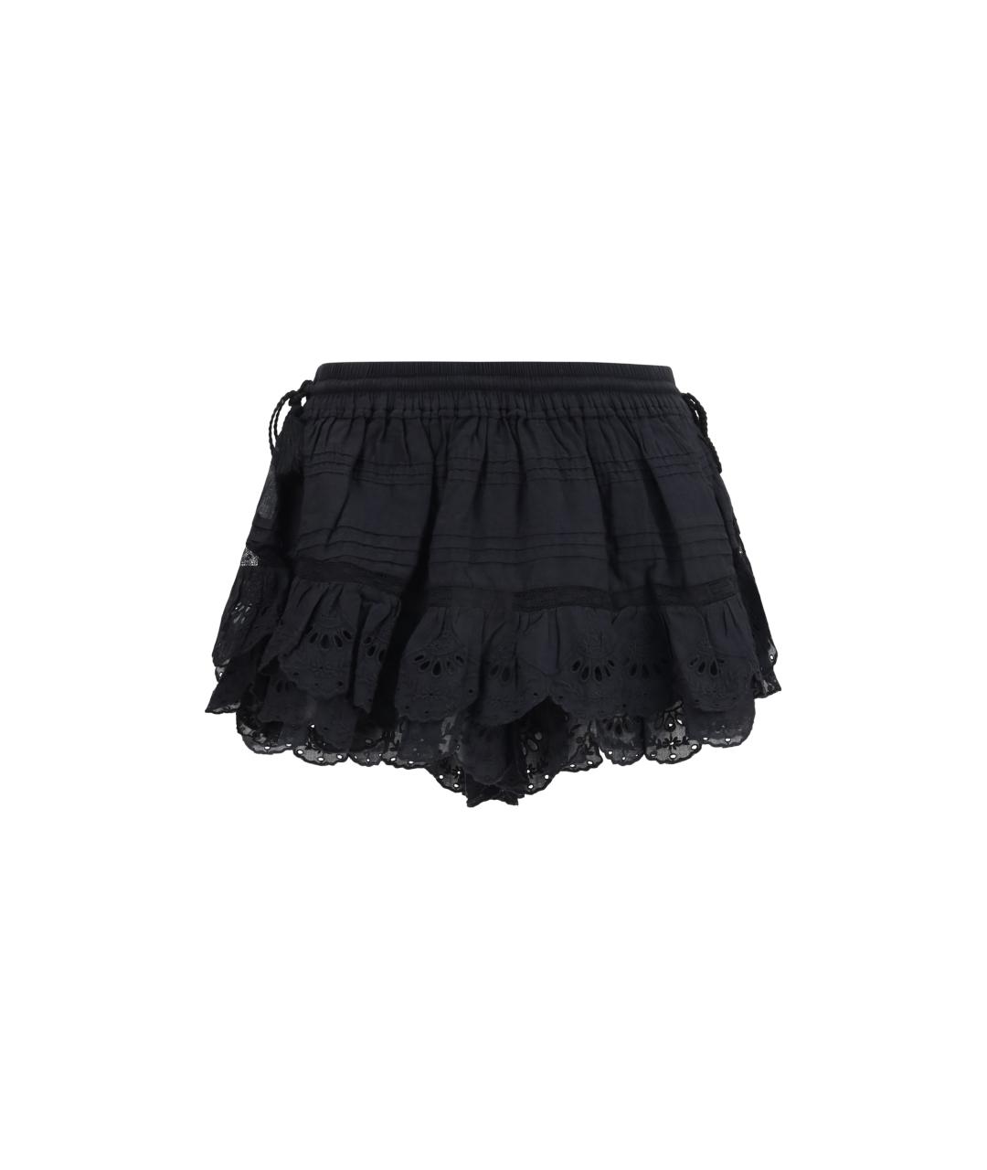 ISABEL MARANT ETOILE Черные хлопковые шорты, фото 4