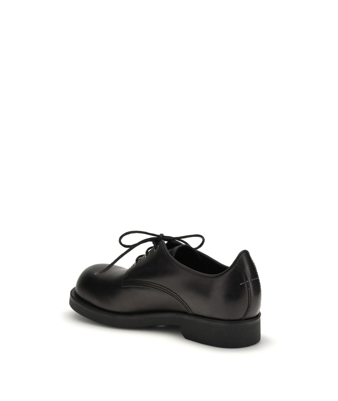 MM6 MAISON MARGIELA Черные кожаные туфли, фото 3