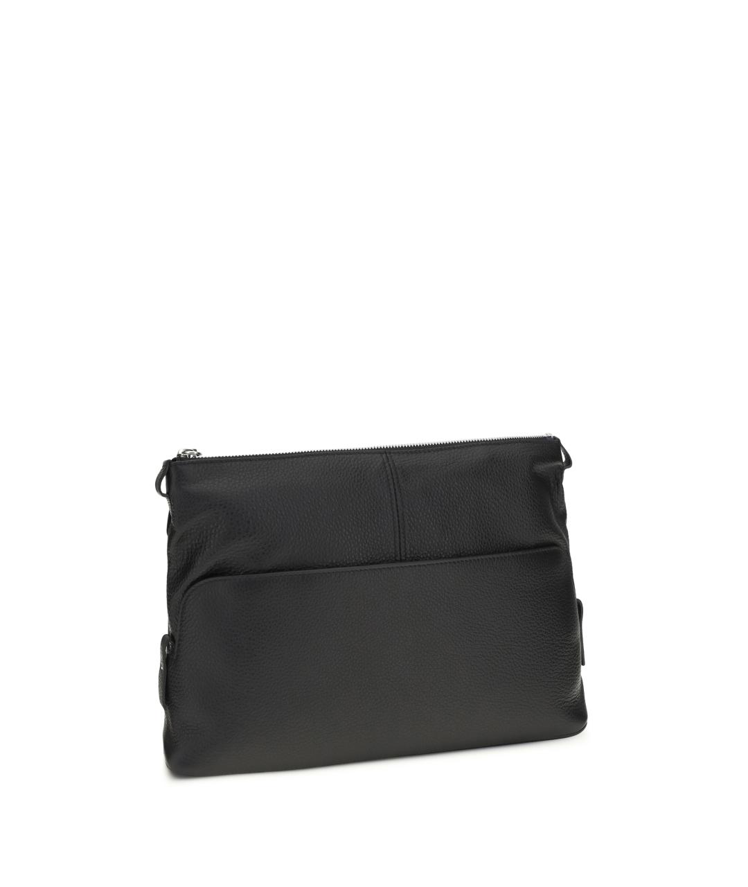 MAISON MARGIELA Черная кожаная сумка на плечо, фото 3