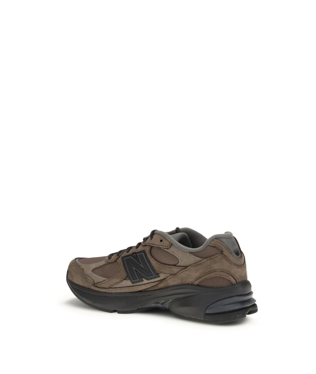 NEW BALANCE Коричневые замшевые низкие кроссовки / кеды, фото 3