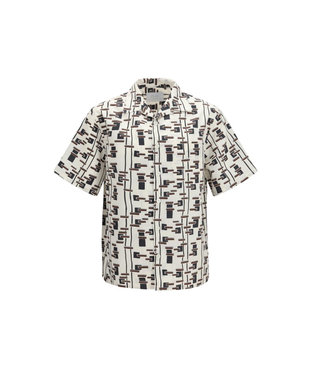 PRADA Мульти хлопко-шелковая кэжуал рубашка, фото 1