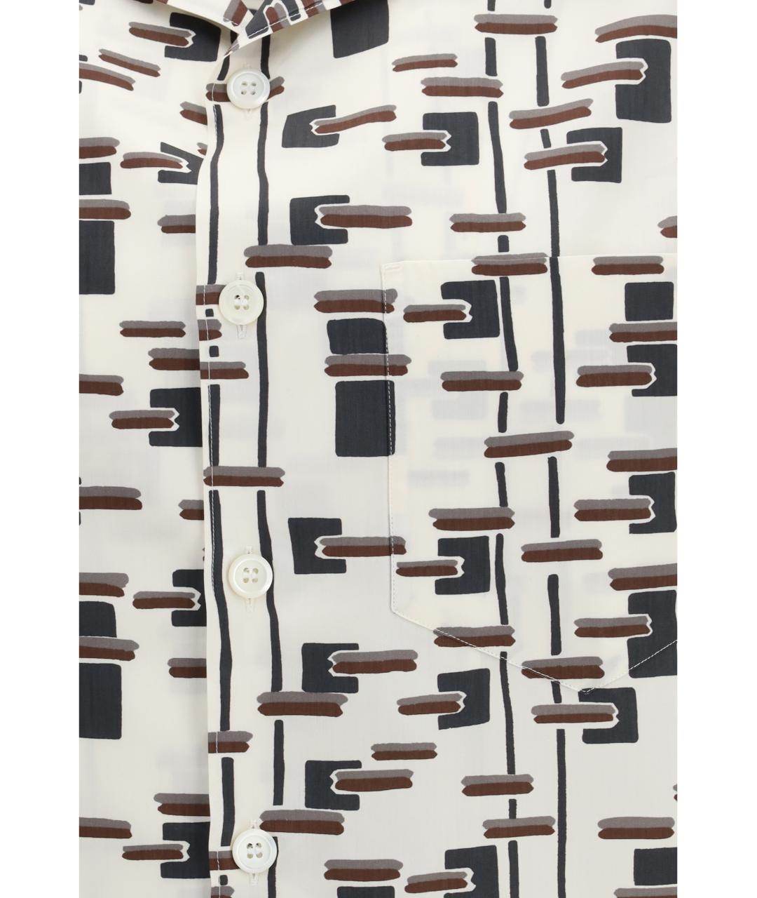 PRADA Мульти хлопко-шелковая кэжуал рубашка, фото 3