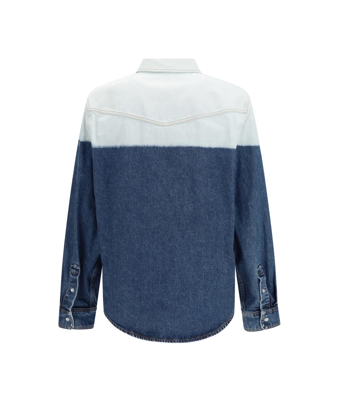 MARNI Синяя хлопковая классическая рубашка, фото 2