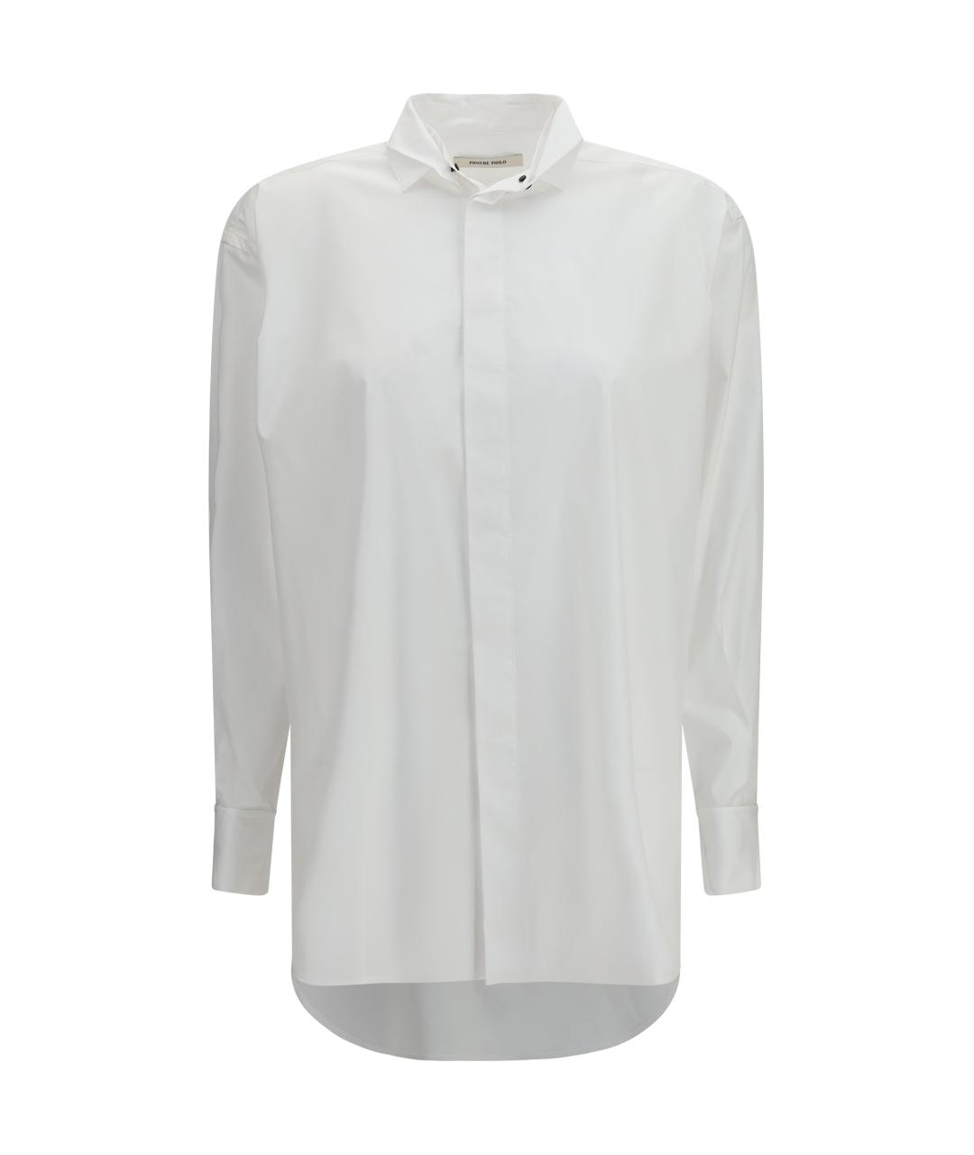 PHOEBE PHILO Белая хлопковая рубашка, фото 1