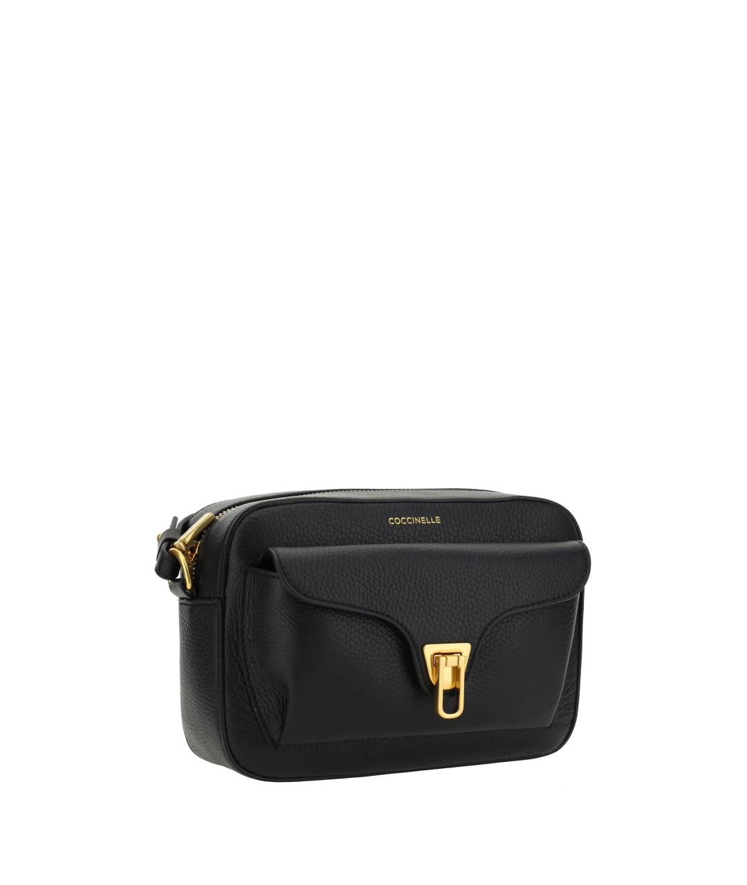 COCCINELLE Черная кожаная сумка через плечо, фото 2