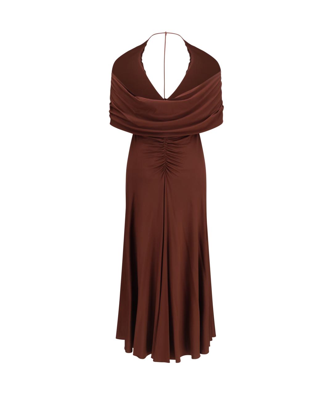 SELF-PORTRAIT Коричневое вечернее платье, фото 2