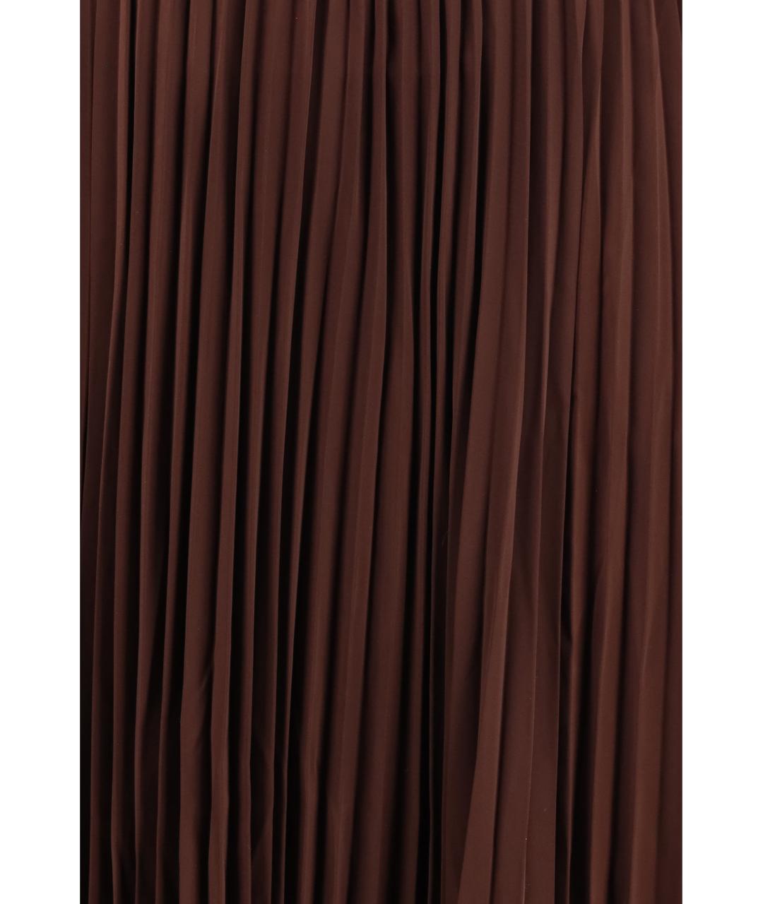 SELF-PORTRAIT Коричневое полиэстеровое вечернее платье, фото 3