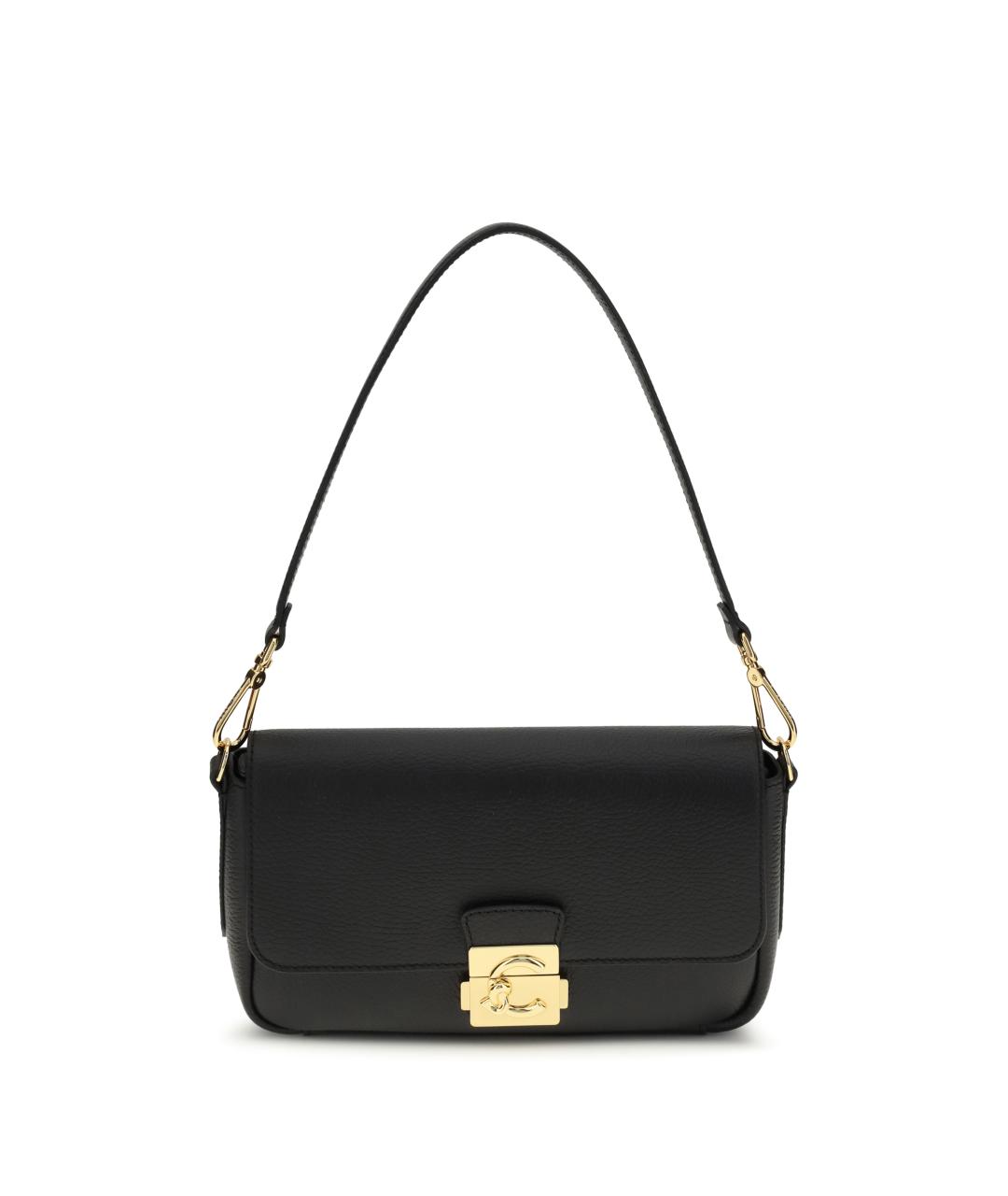 COCCINELLE Черная кожаная сумка через плечо, фото 1