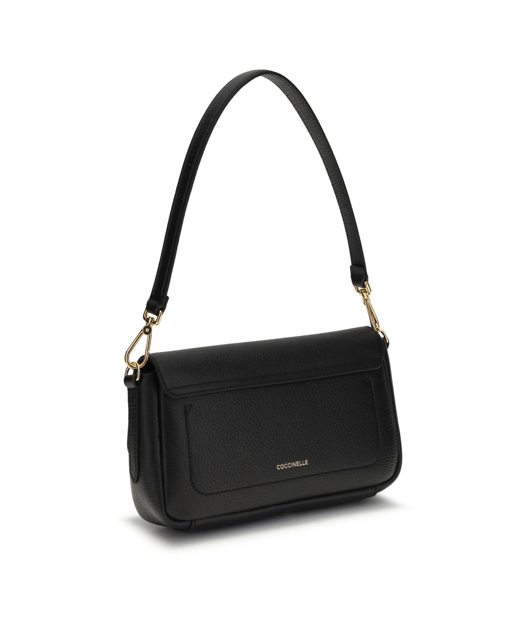 COCCINELLE Черная кожаная сумка через плечо, фото 3