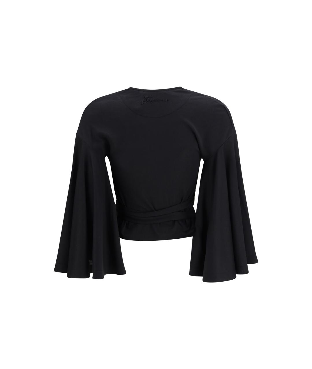JACQUEMUS Черная хлопковая блузы, фото 2