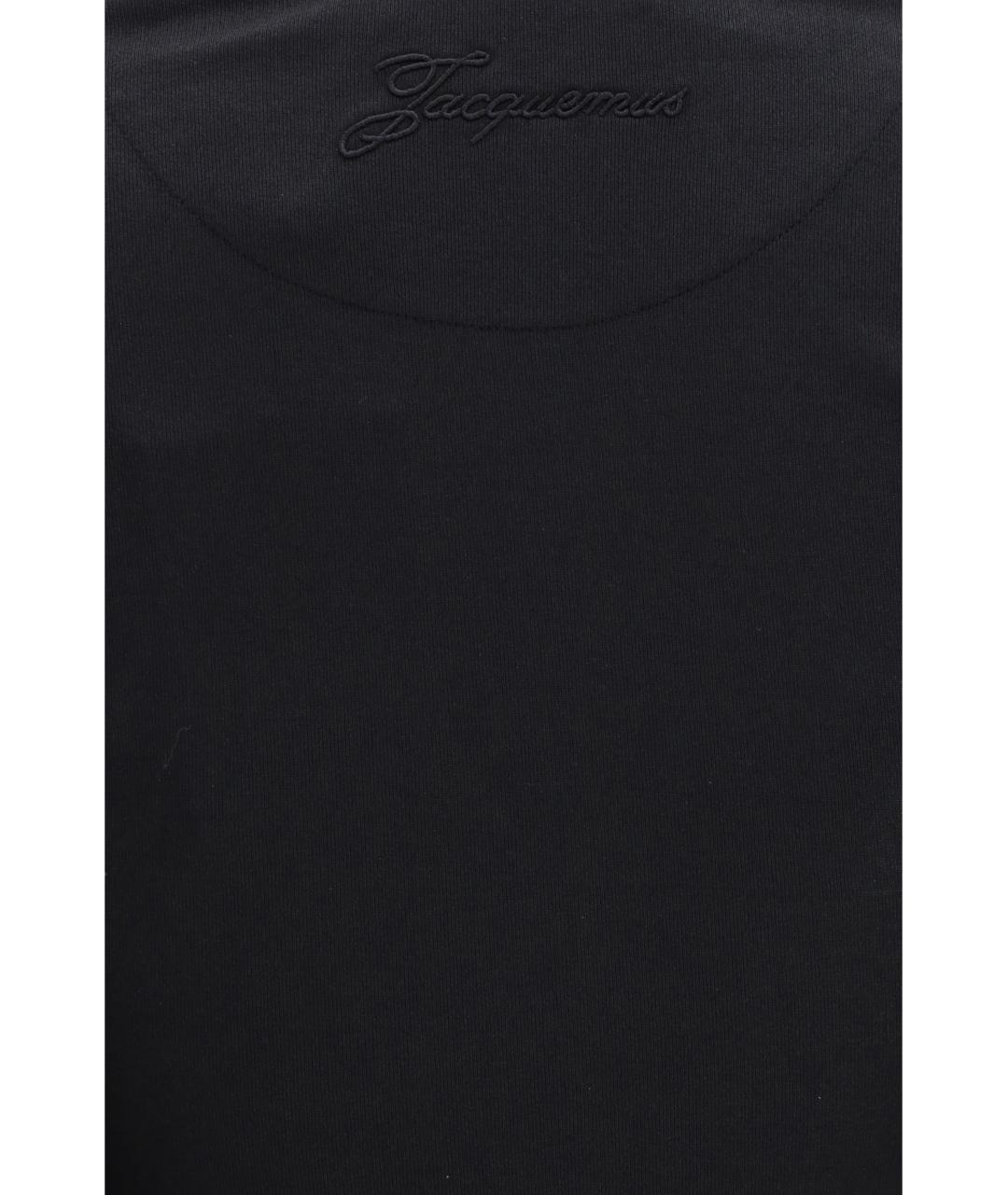 JACQUEMUS Черная хлопковая блузы, фото 3