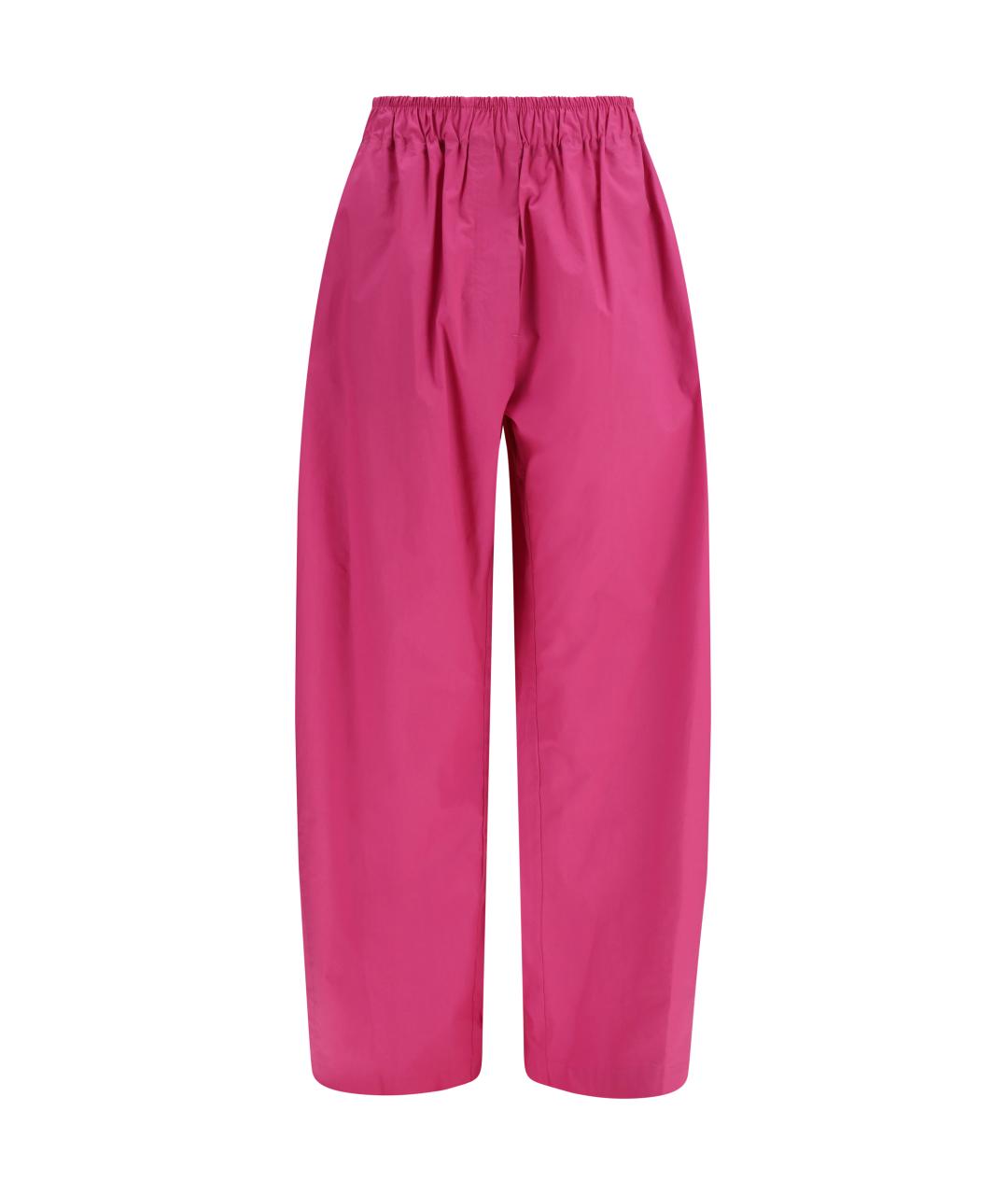 THELATEST Фуксия синтетические прямые брюки, фото 1