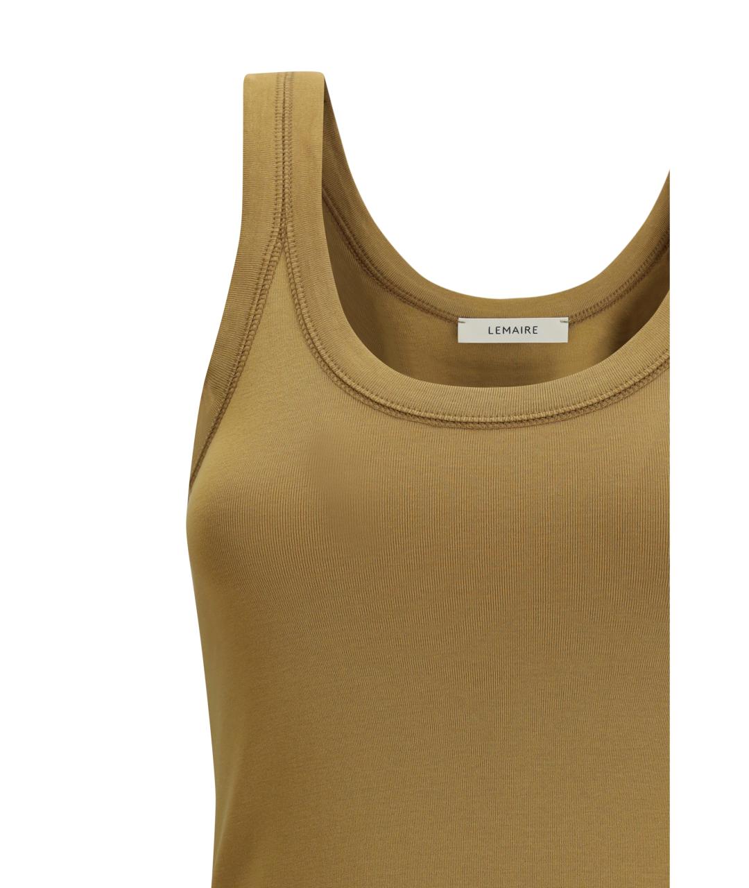 LEMAIRE Бежевая хлопковая майка, фото 3