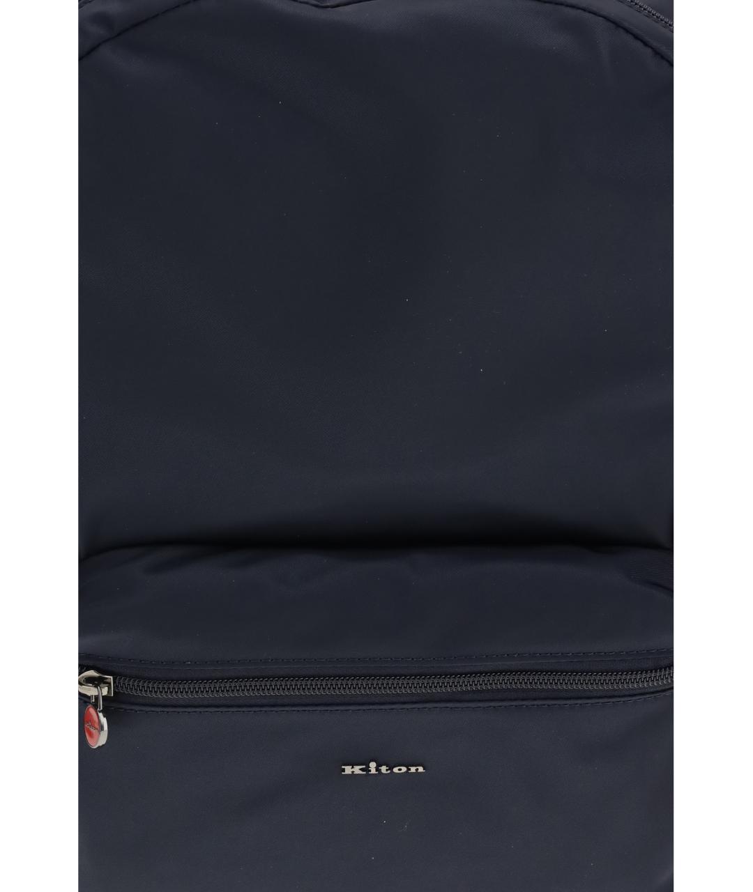 KITON Синий тканевый рюкзак, фото 3