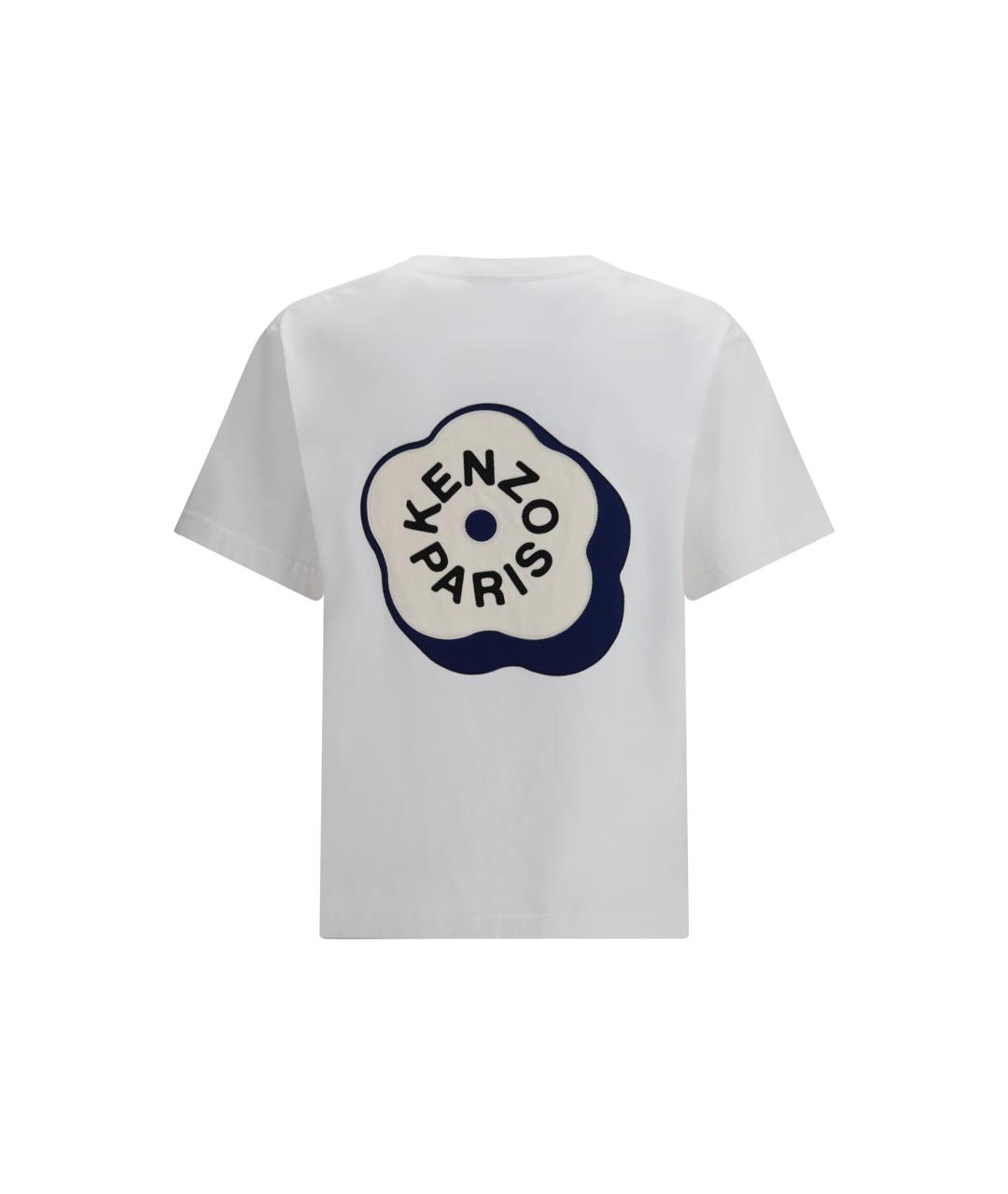 KENZO Белая хлопковая футболка, фото 2