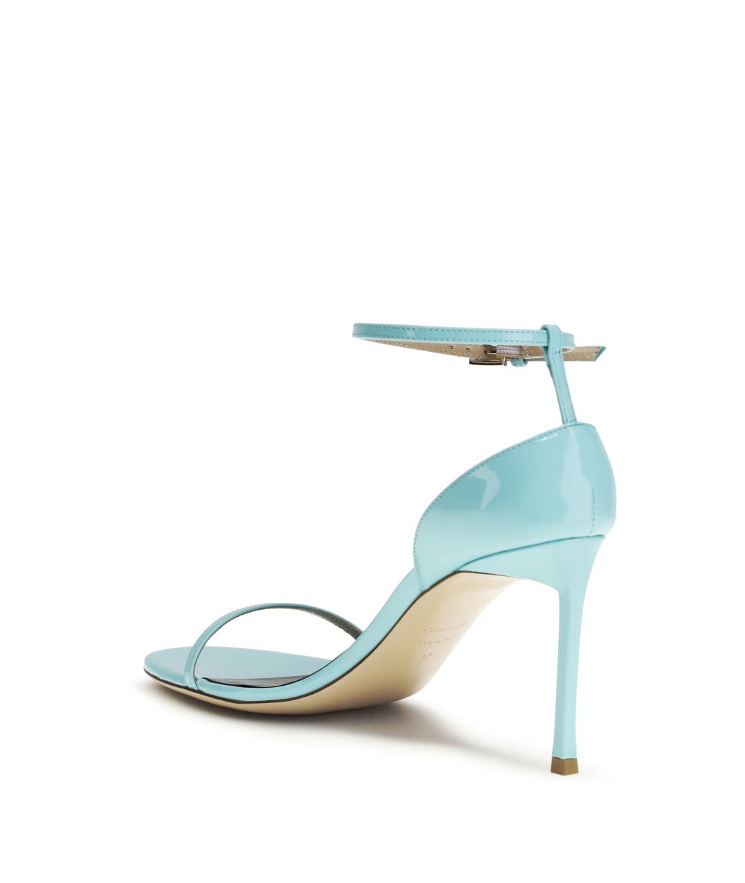 TOM FORD Голубые кожаные босоножки, фото 3