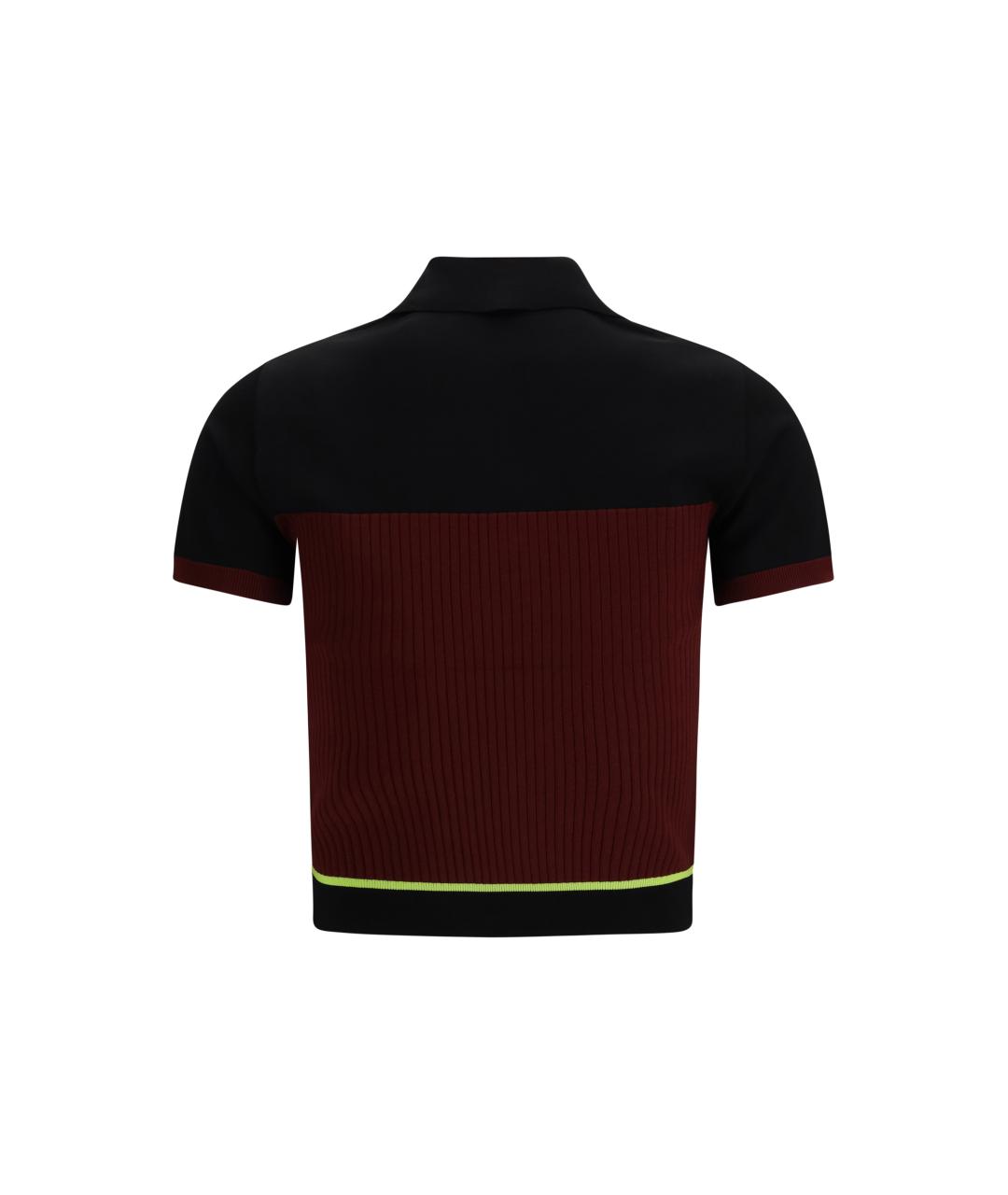 CASABLANCA Бордовая вискозная футболка, фото 2