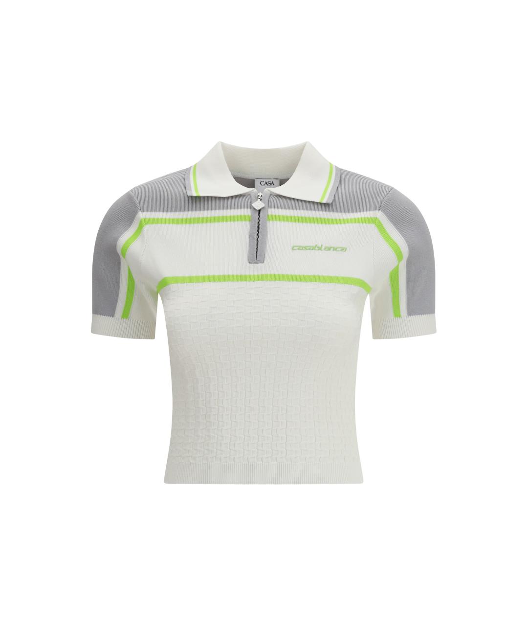 CASABLANCA Белая вискозная футболка, фото 1