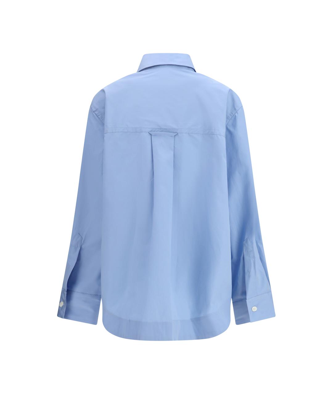 Ami Paris Темно-синяя хлопковая рубашка, фото 2