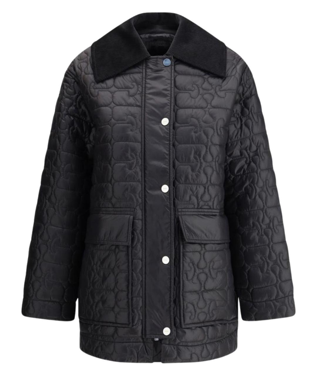 GANNI Черная полиамидовая куртка, фото 1