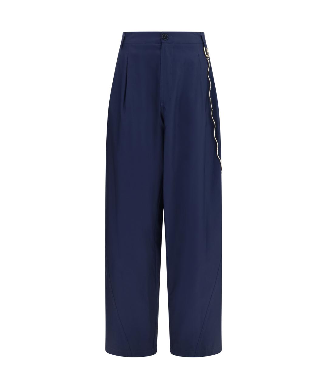 DARKPARK Синие хлопковые прямые брюки, фото 1