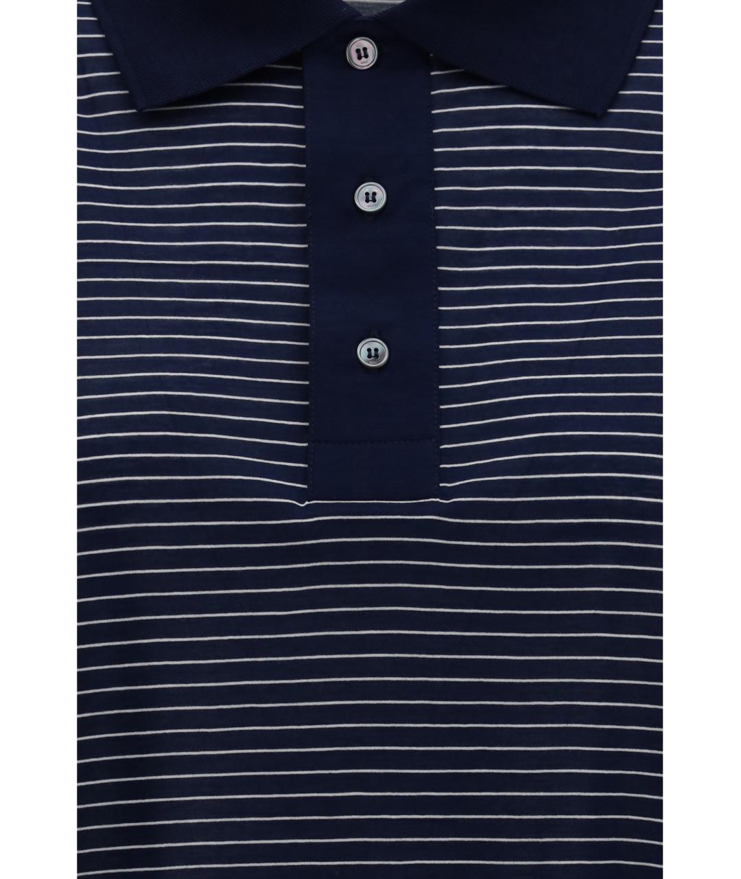 Ami Paris Темно-синяя хлопковая футболка, фото 3