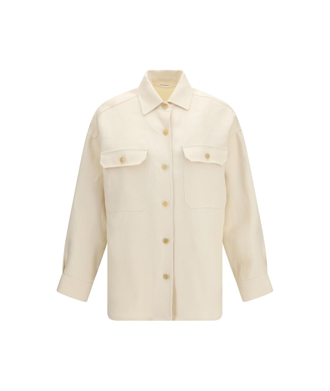 UMIT BENAN Бежевая льняная куртка, фото 1