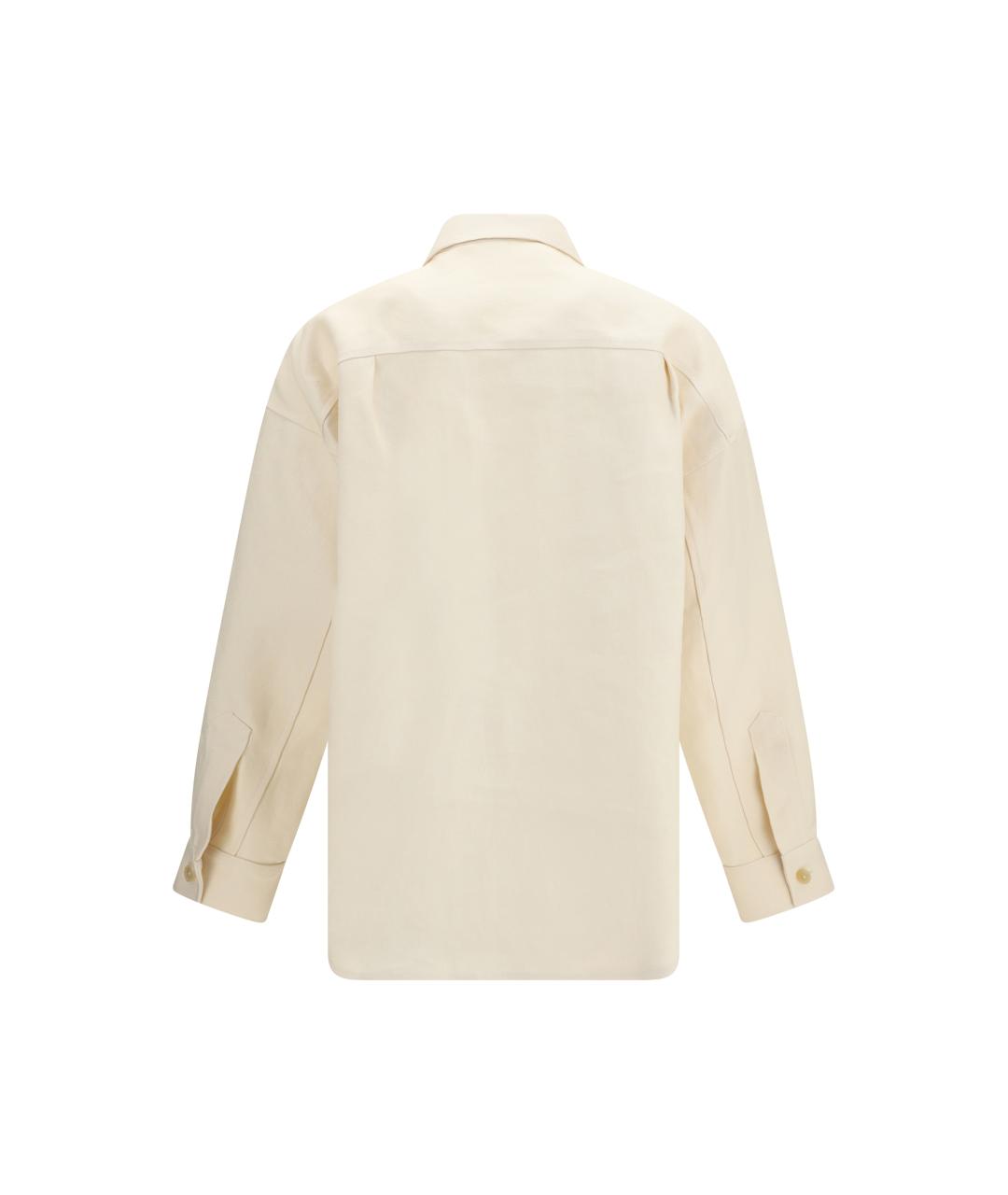 UMIT BENAN Бежевая льняная куртка, фото 2