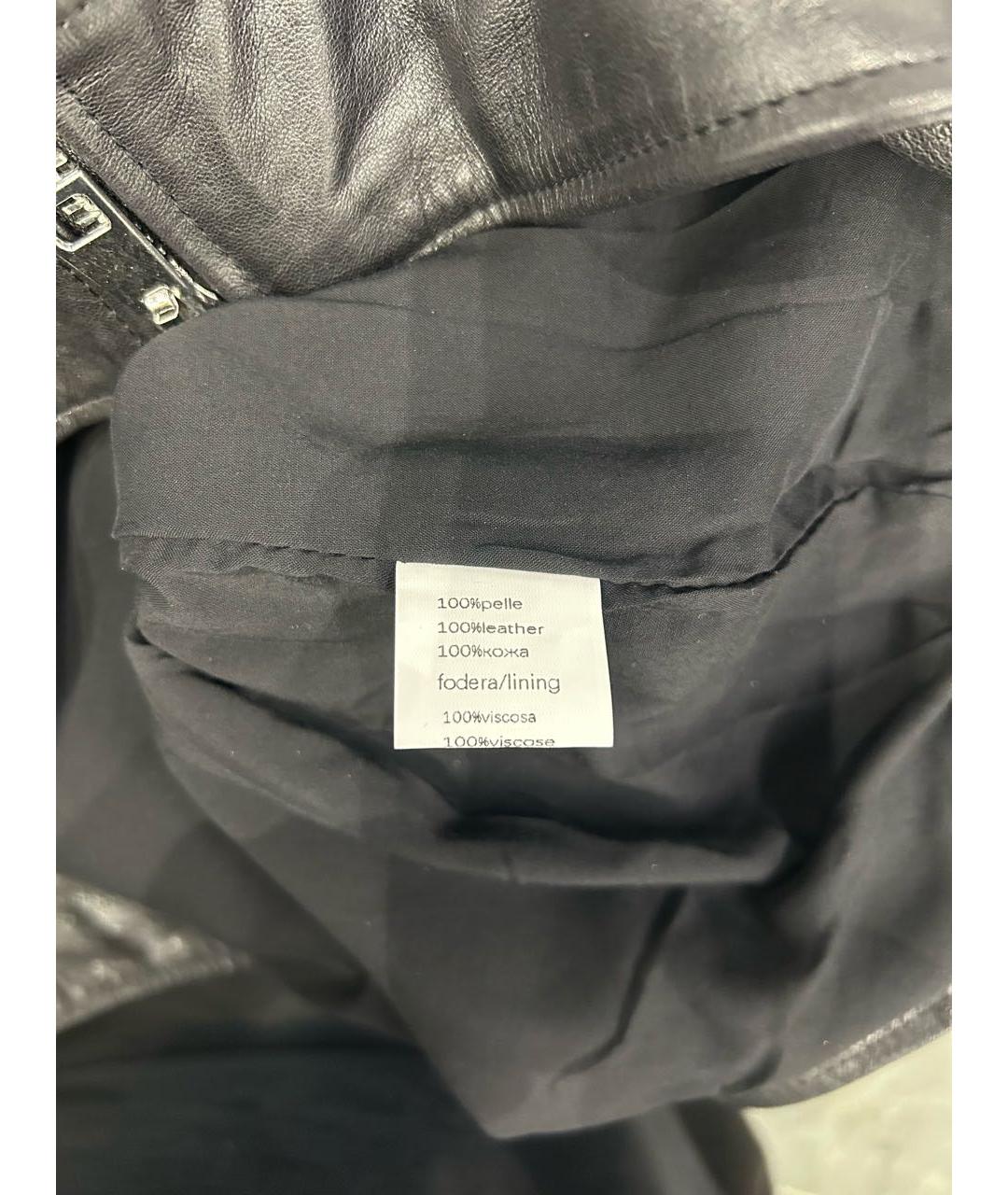 LEVI Черная кожаная куртка, фото 6