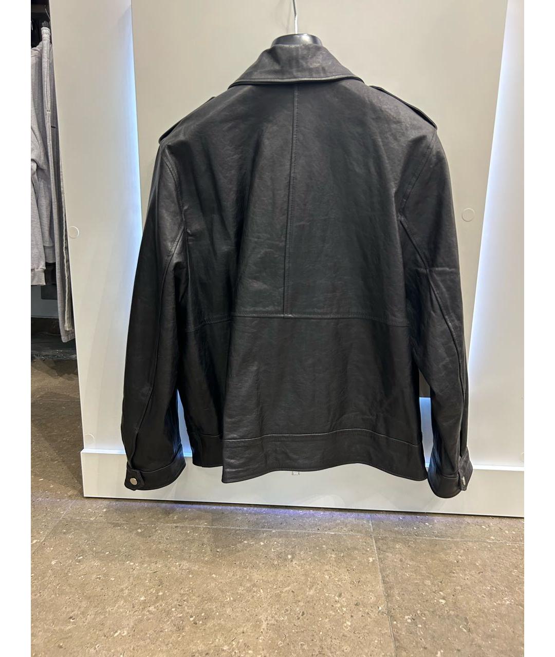LEVI Черная кожаная куртка, фото 2