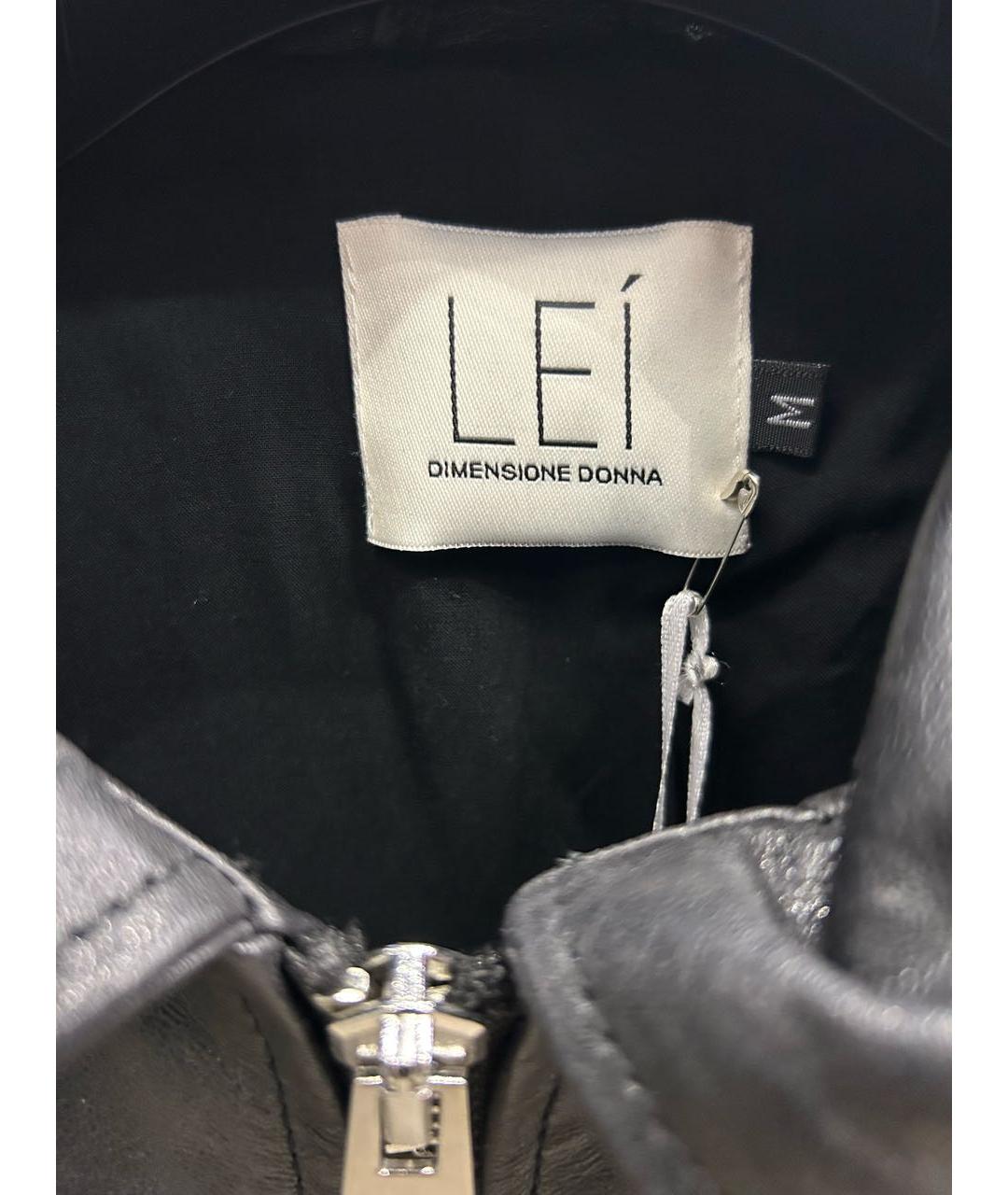 LEVI Черная кожаная куртка, фото 4