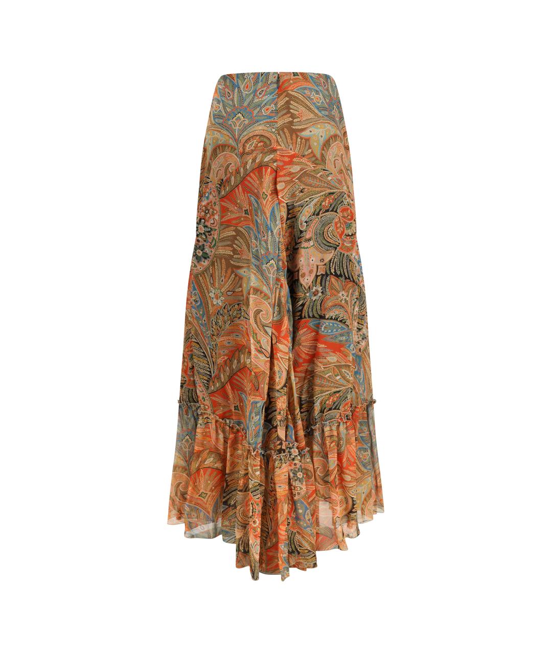 ETRO Мульти шелковая юбка макси, фото 2