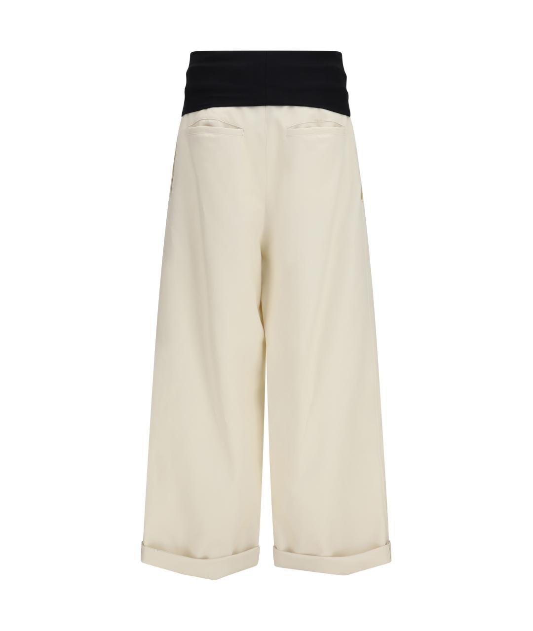 DARKPARK Белые хлопковые брюки широкие, фото 2