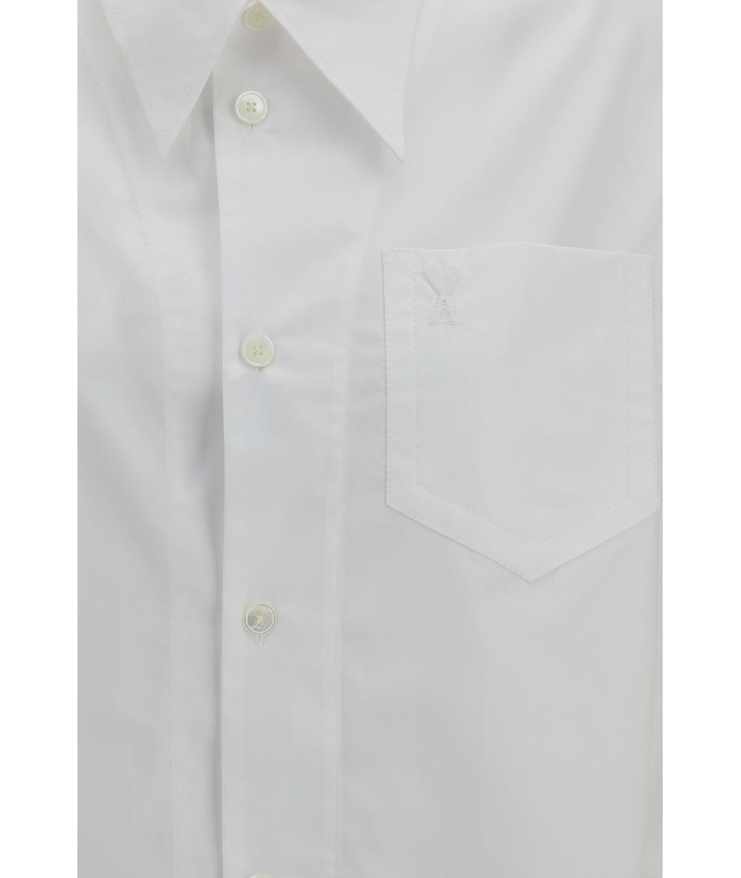 Ami Paris Белая хлопковая рубашка, фото 3