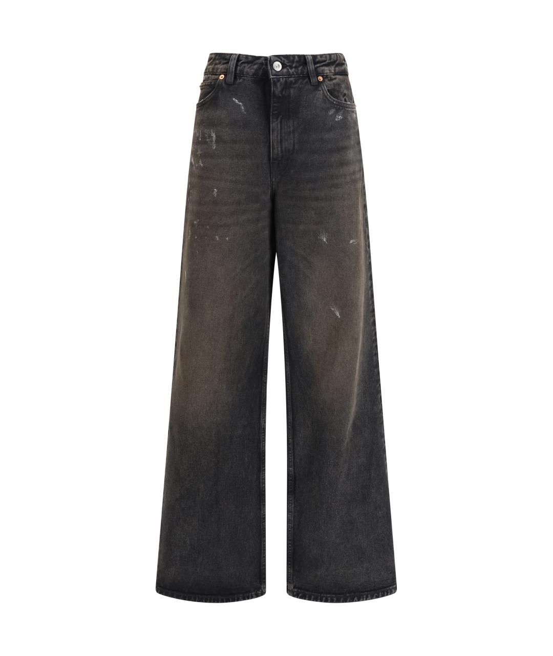 OUR LEGACY Серые хлопковые прямые джинсы, фото 1