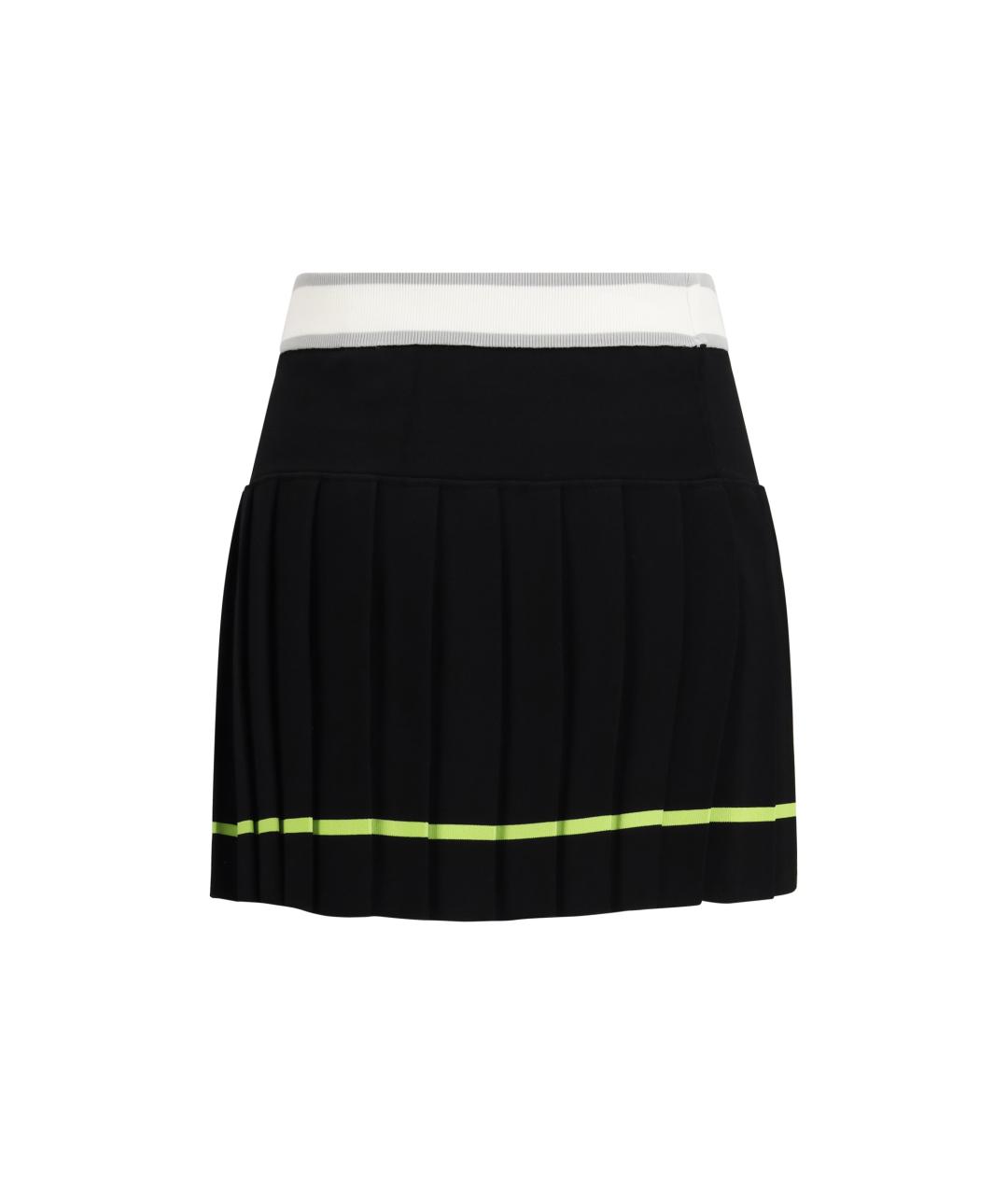 CASABLANCA Черная вискозная юбка мини, фото 2