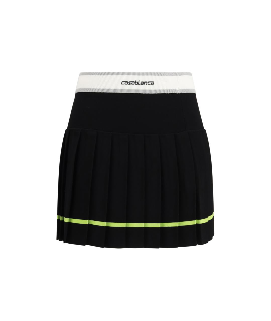 CASABLANCA Черная вискозная юбка мини, фото 1
