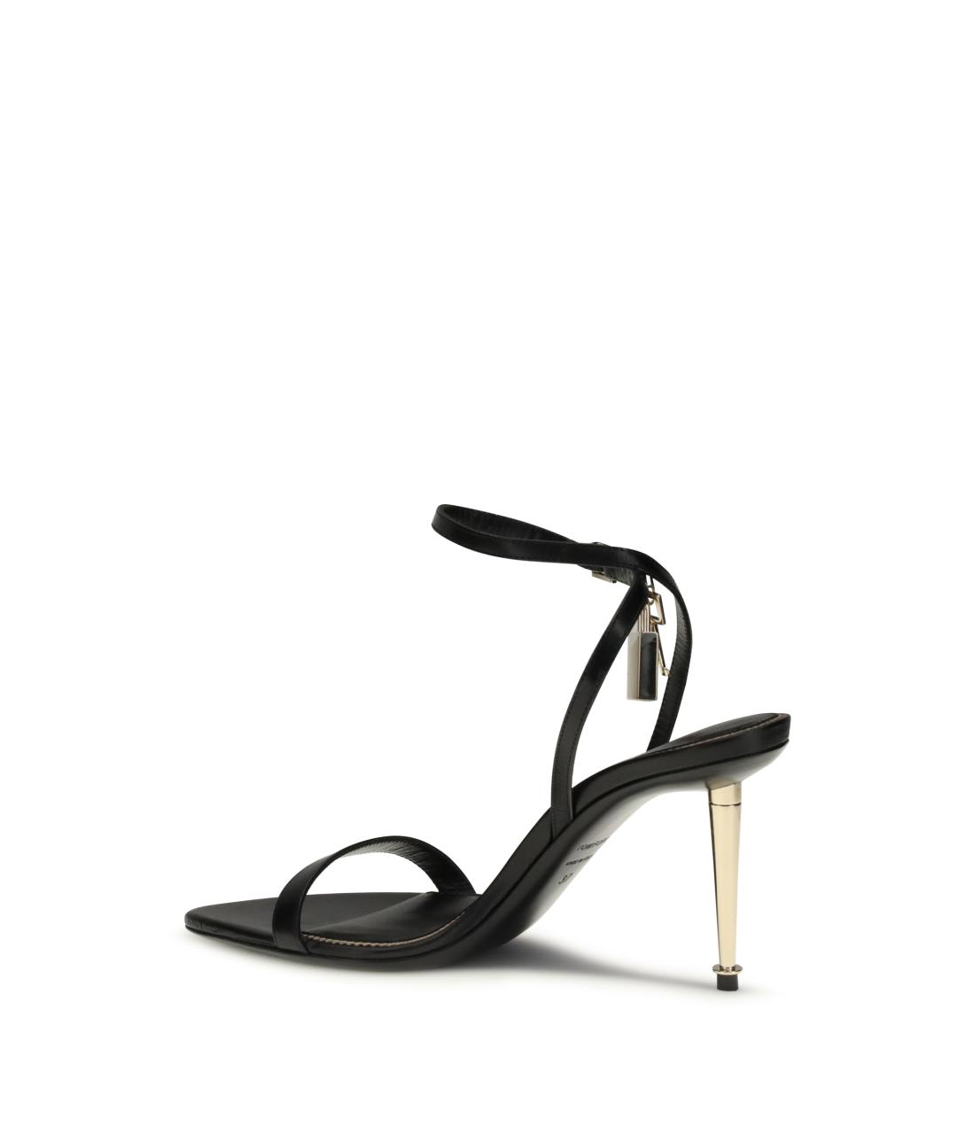 TOM FORD Черные кожаные босоножки, фото 3