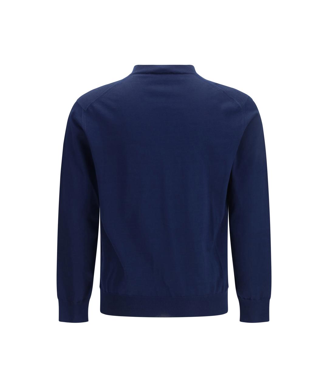 PRADA Синий хлопковый джемпер / свитер, фото 2