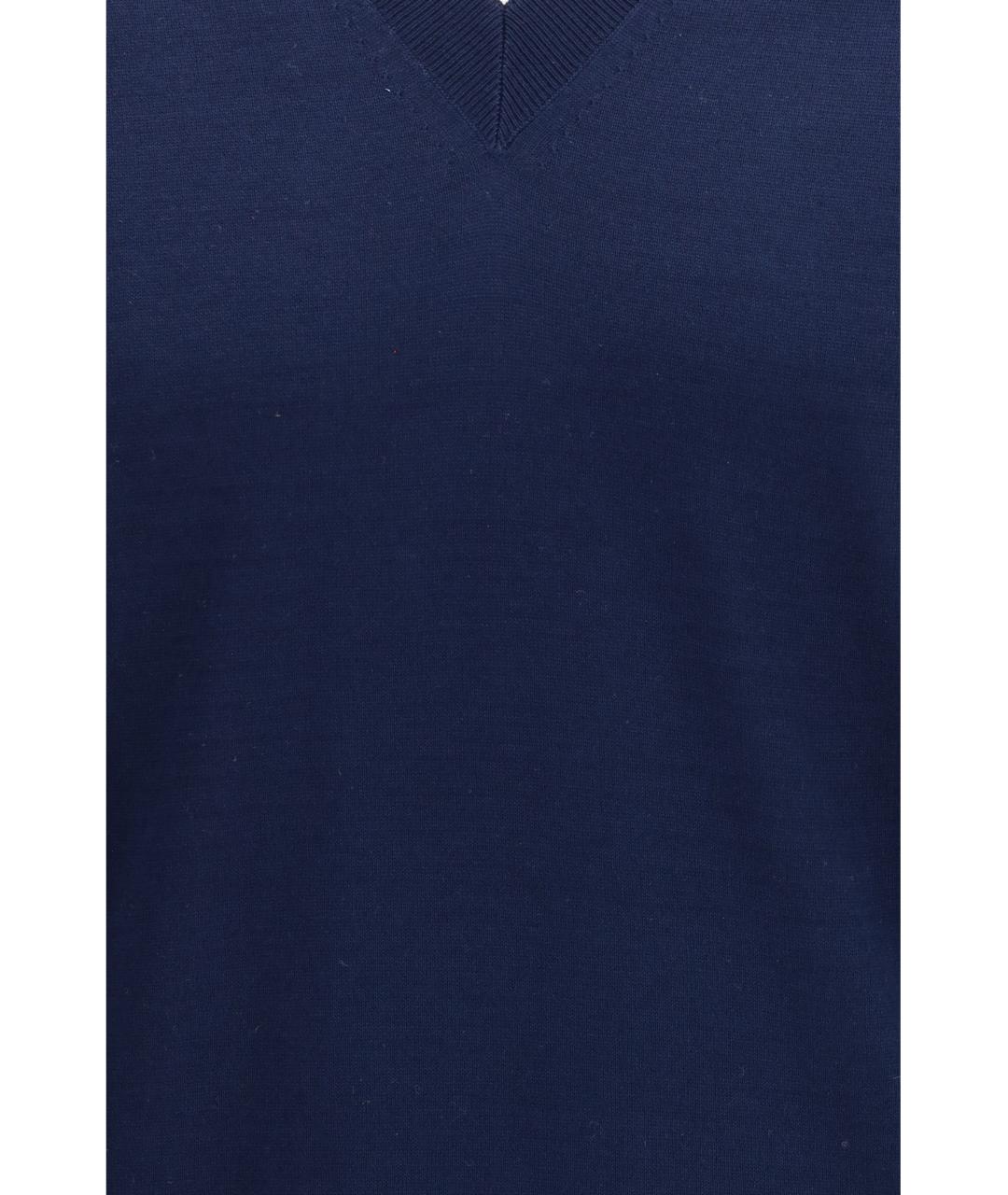 PRADA Синий хлопковый джемпер / свитер, фото 3