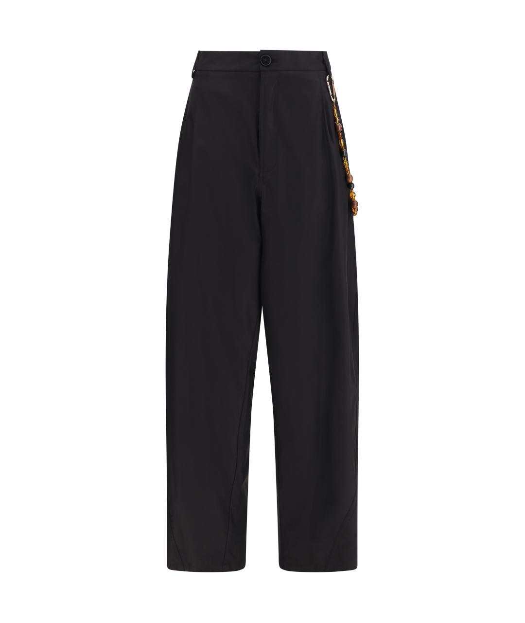 DARKPARK Черные хлопковые прямые брюки, фото 1