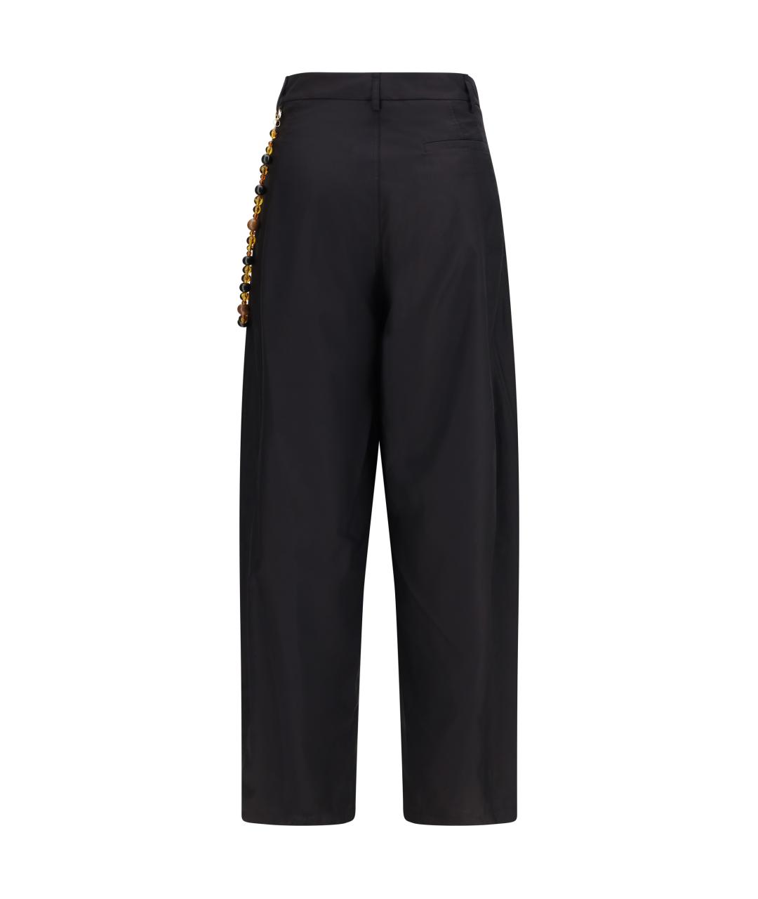 DARKPARK Черные хлопковые прямые брюки, фото 2