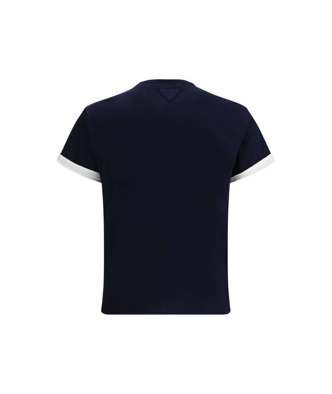 PRADA Мульти хлопковая футболка, фото 4