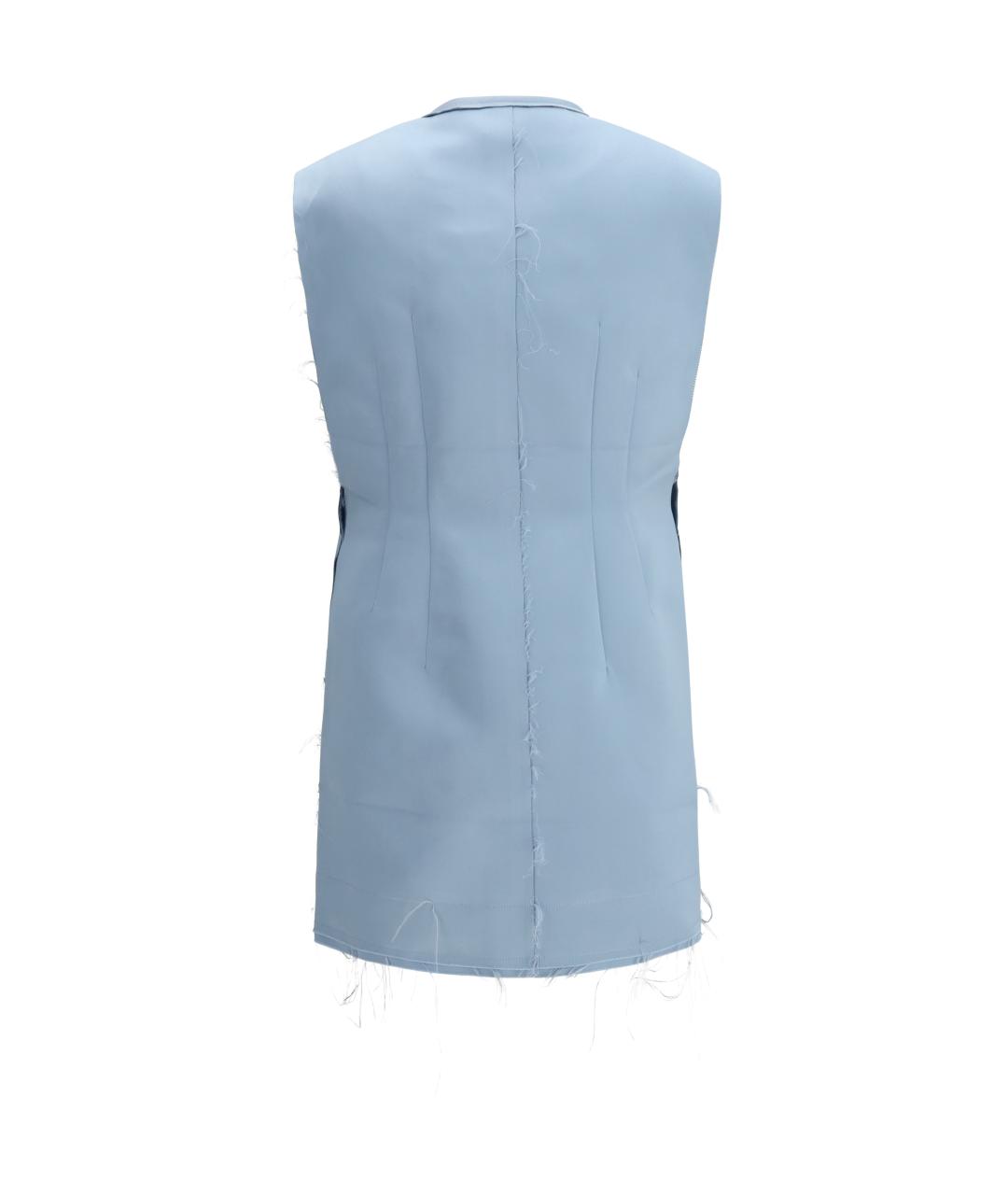 DI STAVNITSER Голубое полиэстеровое повседневное платье, фото 2